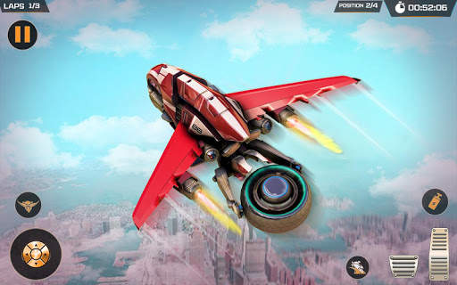 Light Flying Bike Taxi Driving Stunts screenshot 6