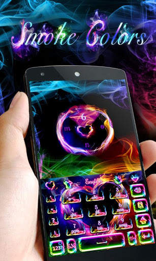 Smoke Colors GO Keyboard Theme स्क्रीनशॉट 3