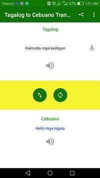 Tagalog to Cebuano Translator screenshot 1