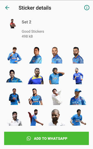 Indian Cricket Stickers for Whatsapp WAStickerApps screenshot 4