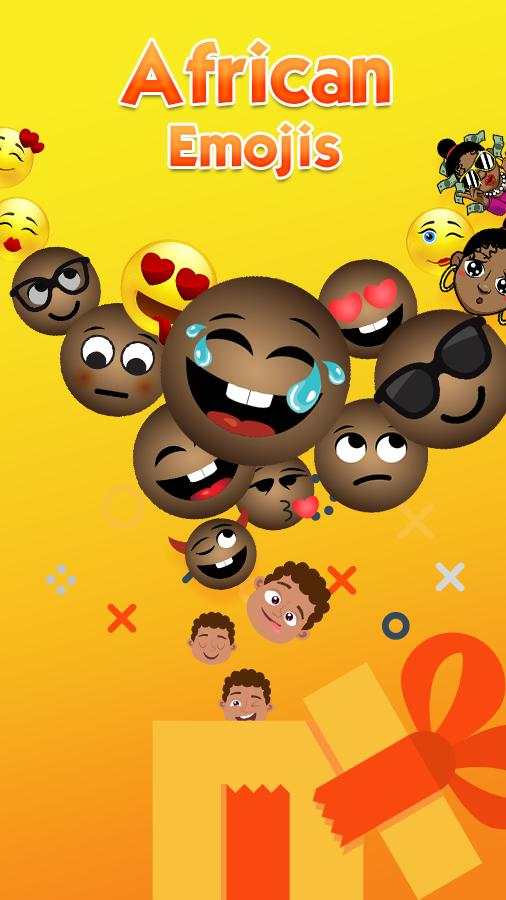 African Emoji Keyboard 2018 - Cute Emoticon 1 تصوير الشاشة