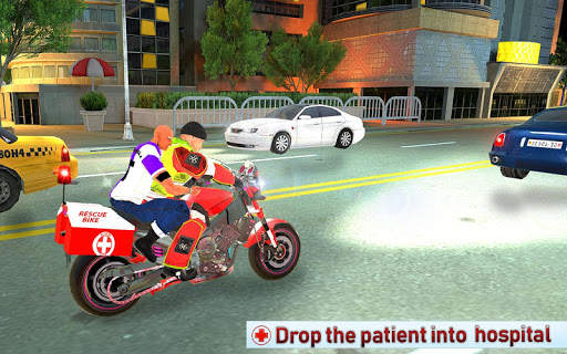 Bike Rescue Driver Ambulance Game screenshot 5