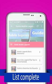 New Guide Mobile Legends 2017 screenshot 2