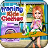 Ironing Kids Clothes logo