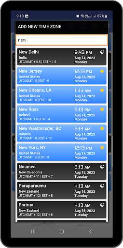 World Time Zone Clock Time now screenshot 14