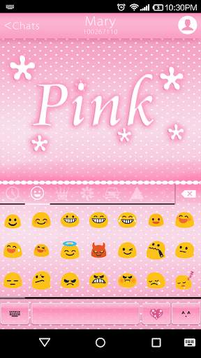 Pink Emoji Keyboard -Emoticons स्क्रीनशॉट 2