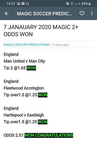 MAGIC SOCCER PREDICTI0NS screenshot 2