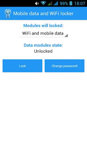 WiFi and cellular data locker screenshot 1