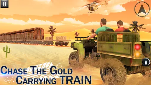 Train shooting game Train Robbery train shooter 3D screenshot 2