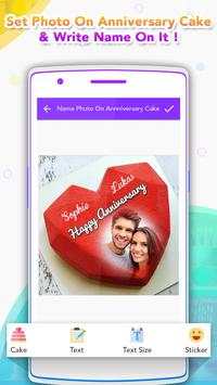 Name Photo On Anniversary Cake screenshot 1