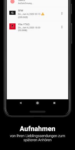 Streadio Radiorecorder und Player screenshot 4