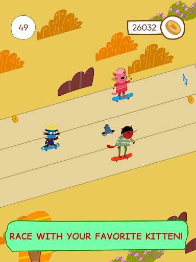 Kid-e-Cats Skateboard Racing Rush. Kids games screenshot 7