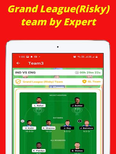 Dream Team11 - Fantasy Team Guide for Dream11 screenshot 16