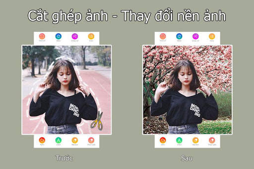 Cắt ghép ảnh - Thay đổi nền ảnh screenshot 2