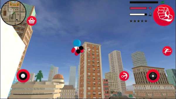 Spider Capitaine american Stickman Rope Hero Crime screenshot 2