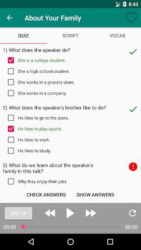 Ello English Grammar - Listening - ESL Free screenshot 4