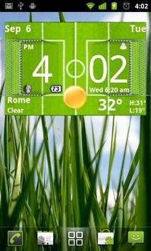 Football Digital Weather Clock screenshot 2