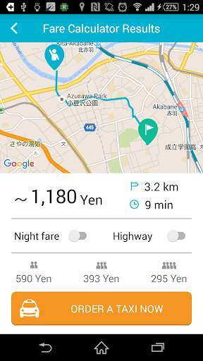 Taxi Fare Calculator screenshot 2