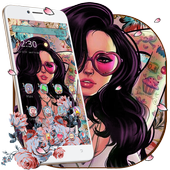 Modern Tattoo Girl Theme👩 icon