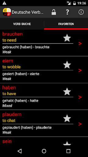 Deutsche Verben screenshot 2