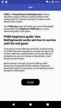 GUIDE FOR PUBG स्क्रीनशॉट 3