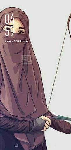 Wallpaper HD Hijab Cartoon screenshot 1
