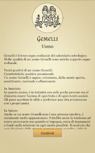 Profilo zodiacale e oroscopo screenshot 4