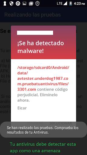Test your antivirus screenshot 4