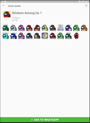 Stickers de Among Us para Whatsapp screenshot 8