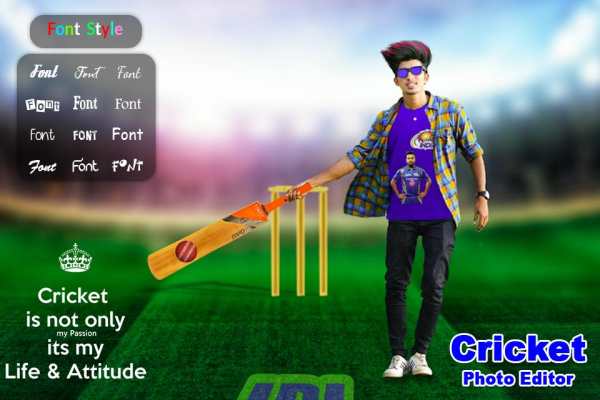 Cricket Photo Editor - Background Changer screenshot 7