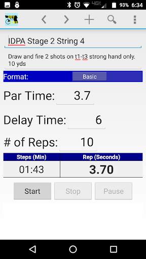 Dry Fire Par Time Tracker screenshot 3