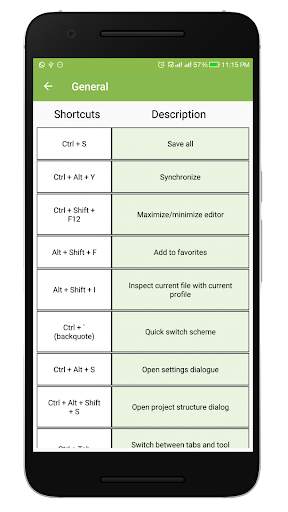Shortcuts for Android Studio screenshot 2