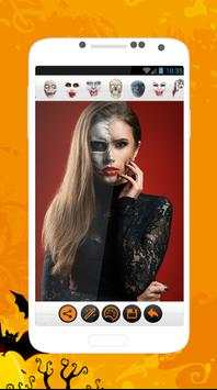 Scary Halloween Face Makeup Photo Editor screenshot 3