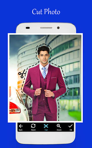 Men office suit photo editor screenshot 3
