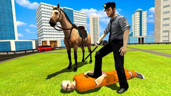 Police Horse Criminal Chase 3D screenshot 1
