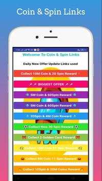 Spin Master - Golden Card,Reward Links,Coin Master screenshot 2