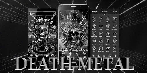 DEATH METAL GO Launcher Theme screenshot 5