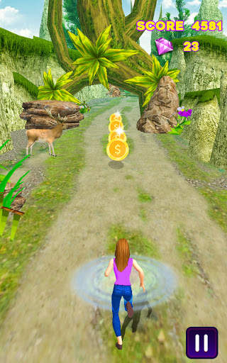 Royal Princess Running Game - Jungle Run screenshot 2