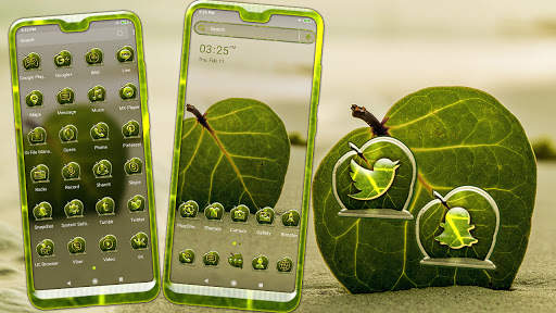 Sand Leaf Launcher Theme screenshot 1