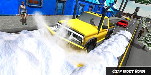 Heavy Snow Plow Clean Road Sim screenshot 3