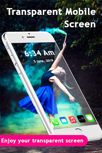 Transparent Live Wallpaper : Transparent screen screenshot 4