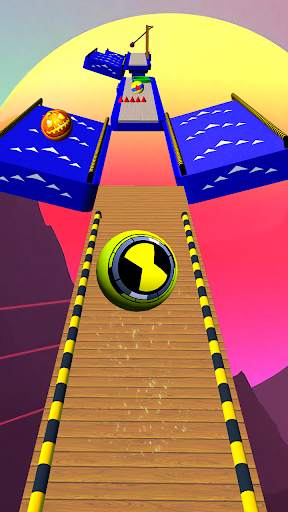 Sky Parkour Rolling Going Ball screenshot 2
