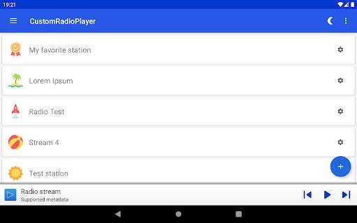 CustomRadioPlayer - Basic URL-RadioStream App screenshot 6