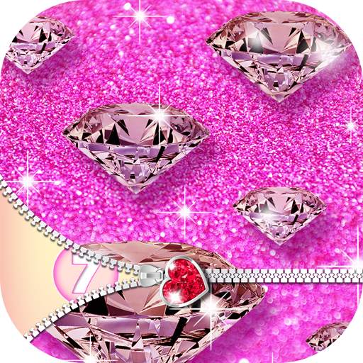 Diamond Zipper Lock Screen 1.0