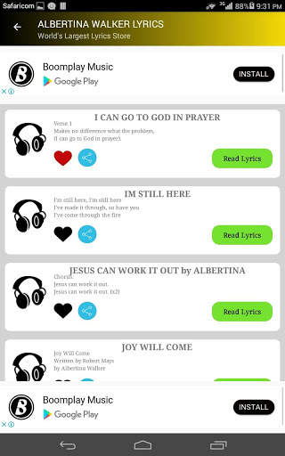 Gospel songs of praise and worship - All lyrics screenshot 5