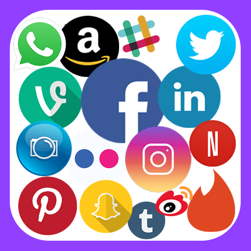 All Social Media &amp; Social Network in One app icon