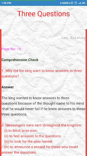 Class 7 English Solutions screenshot 2