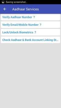 Aadhaar Services 4 تصوير الشاشة