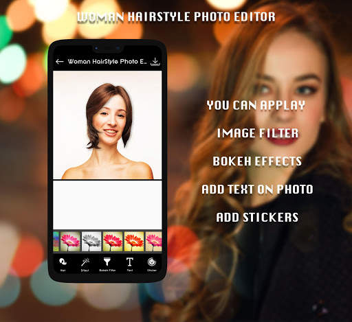 Woman HairStyle Photo Editor 5 تصوير الشاشة
