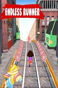 subway dora city run : collect candies screenshot 1